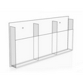 Three Pockets Side by Side Wall Mount Magazine Rack